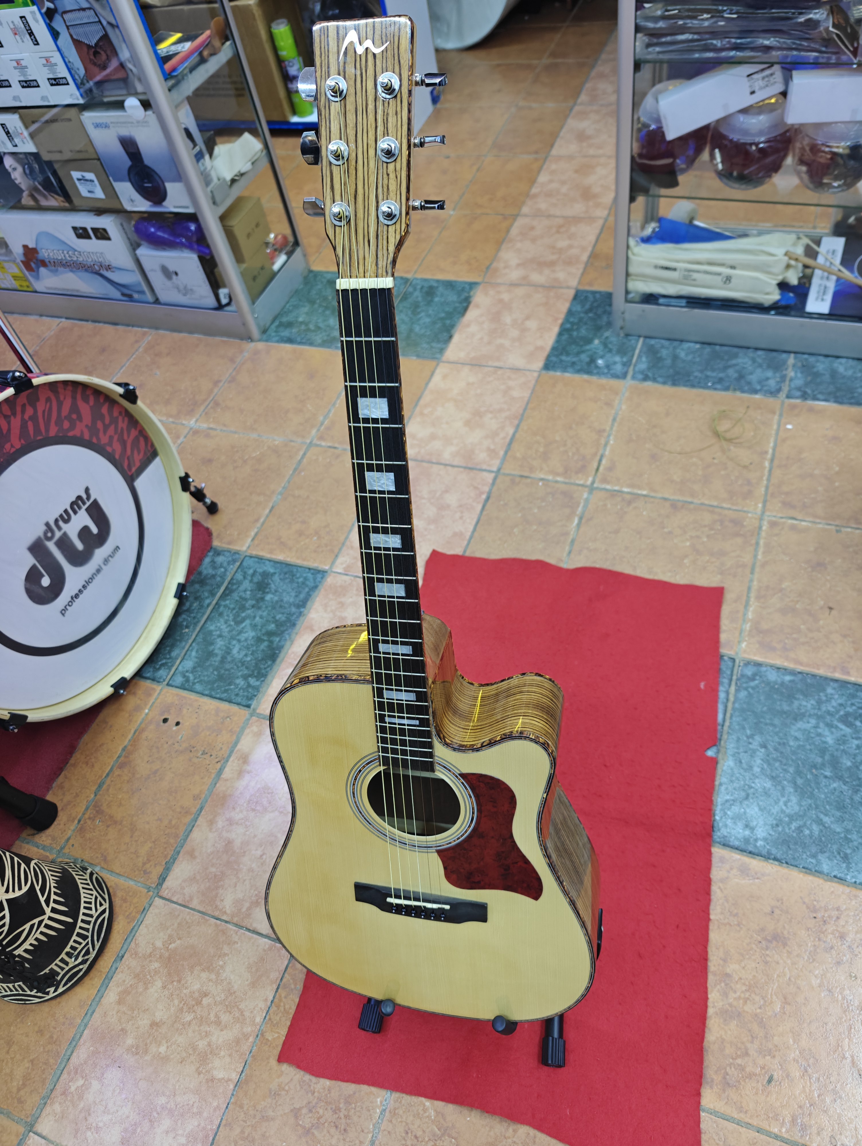 spread music zebra semi guitar